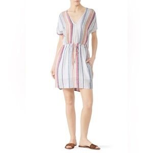 🎀 RAILS wren Marrakesh stripes linen blend dress large